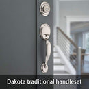 KWIKSET DAKOTA FRONT DOOR LOCK HANDLE AND DEADBOLT SET - SATIN NICKEL Like New