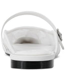 KL156996 KARL LAGERFELD PARIS EVERYDAY CUSHIONED FLAT MULE WOMEN BRIGHT WHITE 8 - Like New