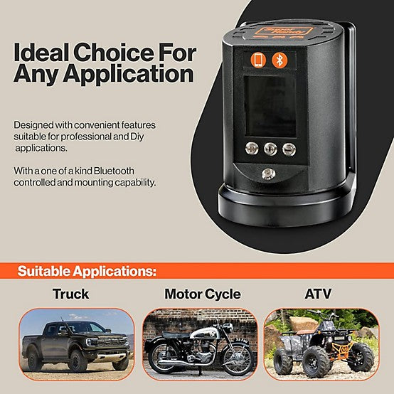 SUPERHANDY TIRE INFLATOR - BLACK - Brand New