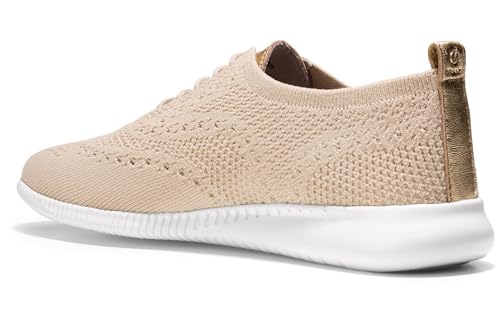 COLE HAAN WOMEN'S 2.ZEROGRAND STITCHLITE OXFORD RYE KNIT/OPTIC WHITE SIZE 8.5 - Brand New