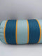 THRESHOLD STRIPED BOLSTER PILLOW GREEN BERRY STRIPE REMOVABLE COVER - Like New