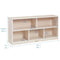ECR4KIDS 5-COMPARTMENT MOBILE STORAGE CABINET, CLASSROOM FURNITURE WHITE WASH - Like New
