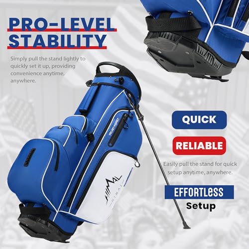 UNIHIMAl 4-Way Golf Bag, Lightweight Waterproof Golf Bag Holds 4-8 Clubs - Like New