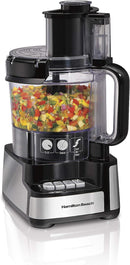 Hamilton Beach 70725A 12-Cup Stack & Snap Food Processor & Vegetable Chopper - Like New
