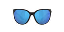 COSTA DEL MAR WOMEN'S MAYFLY ROUND 58MM BLUE POLARIZED 580G MATTE BLACK/BLUE - Like New