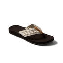 REEF CUSHION THREADS WOMEN'S SANDALS VINTAGE WHITE : SIZE WOMEN 6 - Like New