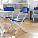 Flash Furniture Kids Blue Plastic Folding Chair - Like New
