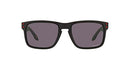 OAKLEY MEN'S OO9102 HOLBROOK SQUARE Sunglasses 57MM Matte Black Prizm Gray - Like New