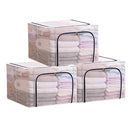 Clothes Storage Bag 110L Large Capacity Organizer (3 Pack) B0916XX25P - Gray - Brand New
