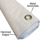 4 LESS CO 3x10 Ft Blank Vinyl Banner White 13oz Sign with Grommets / Hem - Brand New