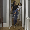 SUMMER INFANT EVERYWHERE EXTRA WIDE WALK-THRU SAFETY PET GATE - WHITE METAL - Brand New