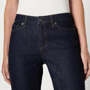 AMAZON ESSENTIALS WOMEN'S STRETCH MID-RISE FASHION KICK CROP JEANS WOMEN 2 RINSE - Like New