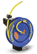 Goodyear Air Hose Reel Retractable 3/8" x 25' Premium Commercial SBR GUR006 - Like New