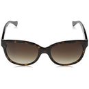 RALPH CAT EYE SHINY DARK HAVANA GRADIENT BROWN 55 MM WOMEN'S SUNGLASSES - BROWN - Like New