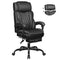 BESTGLORY EXECUTIVE LEATHER OFFICE CHAIR BIG TALL OFFICE CHAIR FOOTREST - BLACK - Like New