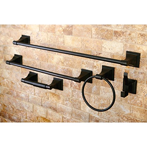 KINGSTON BRASS MONARCH COLLECTION BATH HARDWARE SET BAHK61212478ORB - BLACK - Brand New