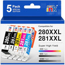 ST@R INK 5 PACK 5 COLOR 280 XXL INK CARTRIDGES 281 XXL INK CARTRIDGES BLACK - Like New