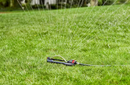 HUSKY 4000 SQ. FT. POLY BASE OSCILLATING SPRINKLER - BLACK RED - Brand New