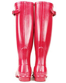 Shires Rockfish Adj Gloss Tall Wellington Boot 6 Magenta - Like New