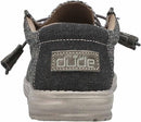 110394300 Hey Dude Wally Woven Men's Shoes Carbon Size 8 Like New