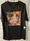 HURLEY MEN'S SHORT SLEEVE NINTEEN NINTY NINE PALM TREE SHIRT - M - BLACK NOIR - Brand New