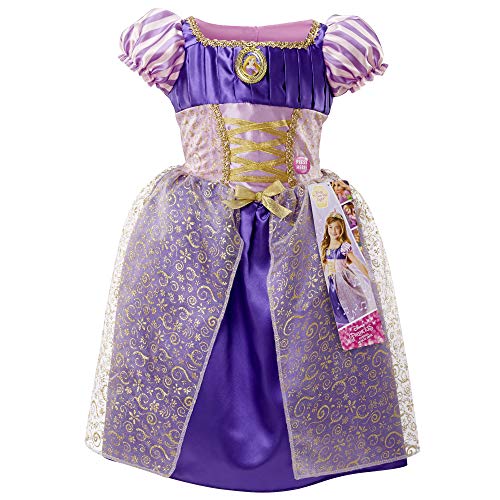 DISNEY PRINCESS RAPUNZEL SING & SHIMMER MUSICAL DRESS COSTUME ONE SIZE - PURPLE - Like New
