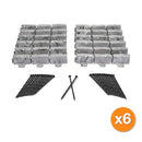 EASYFLEX LANDSCAPE EDGING WITH ANCHORING SPIKES 2.7" 90FT 3602S-90C - GRAY - Like New