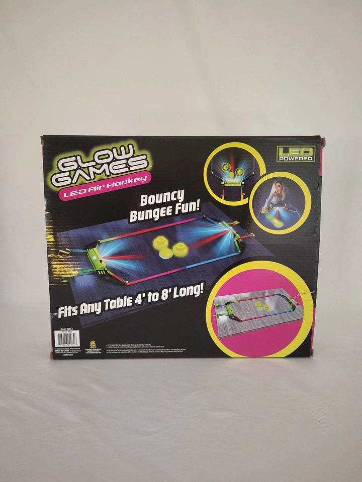 Glow Games. LED AIR HOCKEY Game Toy. Fits Any Table 4’-8’. Ages 5+ - Like New