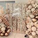 LuoluoHouse Champagne Sequin Panel Backdrops Shimmer Backdrop B0CPHTDQN4 - Brand New