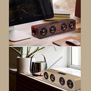 GENERIC W8 WOODEN WIRELESS HEAVY BASS SPEAKER SUBWOOFER SOUNDBAR -RED - Like New
