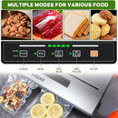 HODAY Vacuum Sealer Machine Food Sealer with Built-in Cutter VS2201 - SILVER - Like New