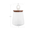 Small Clear Glass Jar with 7"L x 7"W x 11. 75"H B07VGBR9X4 - NEW - Brand New