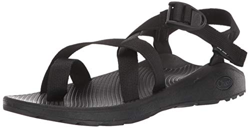 J107364W CHACO WOMEN Z/CLOUD 2 SANDAL WIDE SIZE 8W SOLID BLACK Like New