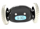CLOCKY EXTRA SUPER LOUD ALARM CLOCK HEAVY SLEEPERS ON WHEELS - BLACK - Like New