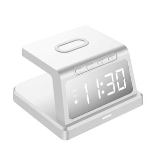 Zummy ZTWC046WT ZTECH ChargeX Rise - Wireless Charging Alarm Clock - White Like New