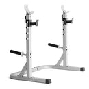 WEIDER GYM SQUAT RACK, 32.5"D x 49.5"W x 63"H - PLATINUM - Like New