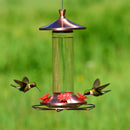 Glass Hummingbird Feeder, Elegant Copper - Brand New