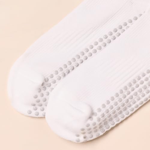 Amazon Essentials Women's Athletic Grip Ankle Socks 4 Pairs 8-12 White - Like New