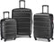 Samsonite Omni PC Hardside Expandable Luggage Spinner Wheels 3Pcs 20/24/28 Black Like New