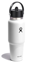 HYDRO FLASK TRAVEL WATER BOTTLE INSULATED STAINLESS STEEL 32 OZ WHITE - Brand New