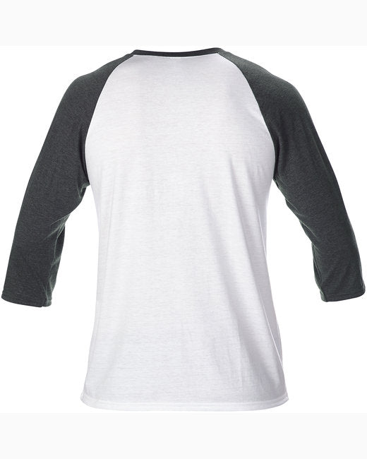 Anvil 6755 Adult Tri-Blend 3/4-Sleeve Raglan Tee New