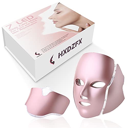 HXDZFX LED FACIAL LIGHT THERAPY MAS HK207 - ROSE GOLD - Like New