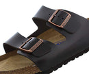 0552341 BIRKENSTOCK MEN'S SOFT ARIZONA AMALFI LEATHER SANDALS BROWN SIZE 8 - Brand New