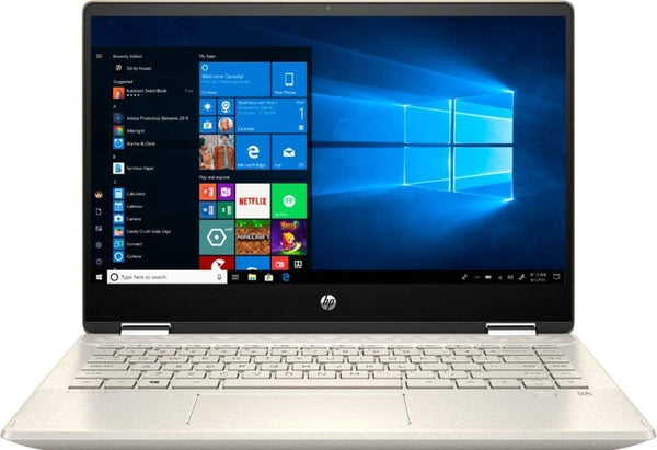 HP PAVILION X360 14 FHD TOUCH I5-10210U 8GB 256GB SSD FPR GOLD 14M-DH1003DX Like New