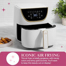PARIS HILTON AIR FRYER 6-QUART CAPACITY TOUCHSCREEN DISPLAY PH11921-1 - WHITE - Like New