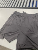 JUMP START CLASSIC POLY TECH LOUNGE SHORTS - SIZE: MEN 3XL - GRAY - Like New