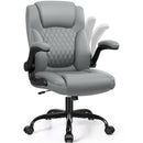 BRICK ATTIC LEATHER OFFICE CHAIR, PU HOME COMPUTER DESK ERGONOMIC BACK SUPPORT - Like New