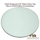 Hamilton Hills Polished 20 Inch Acrylic Glass Table Top - Like New