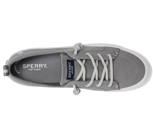 SPERRY WOMEN’S CREST VIBE SNEAKER WIDE WIDTH SIZE WOMEN 9.5W - GRAY/WHITE - Like New