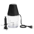MAINSTAYS 3 CUP ELECTRIC FOOD CHOPPER, PLASTIC - BLACK - Like New